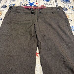 Women brown slacks. Maurice’s size 13/14 pin striped